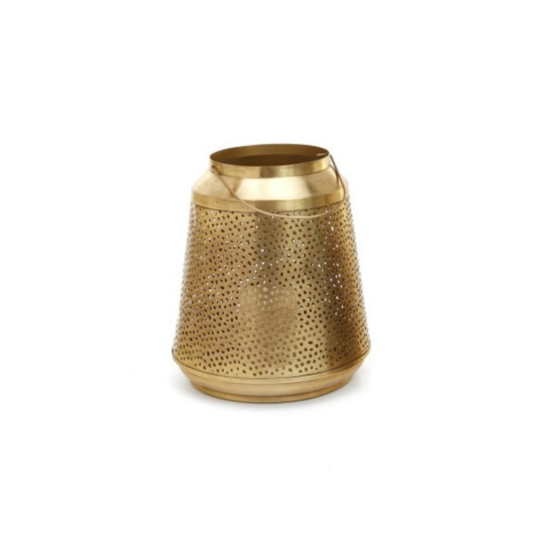 Antique Brass Metal Lantern - Large
